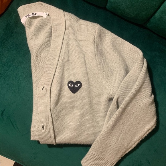 Gray comme de garçon cardigan - Picture 1 of 2